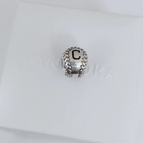 Pandora Cleveland Indians Baseball Charm S925 Silver with box - Picture 5 of 5